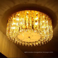 Luxury Gold Low Ceiling Crystal Chandelier for Bedroom